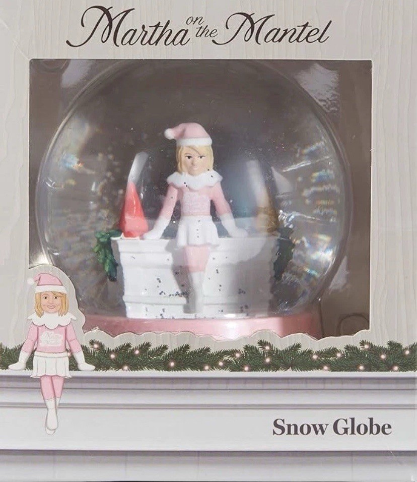 Martha On The Mantel Snow Globe