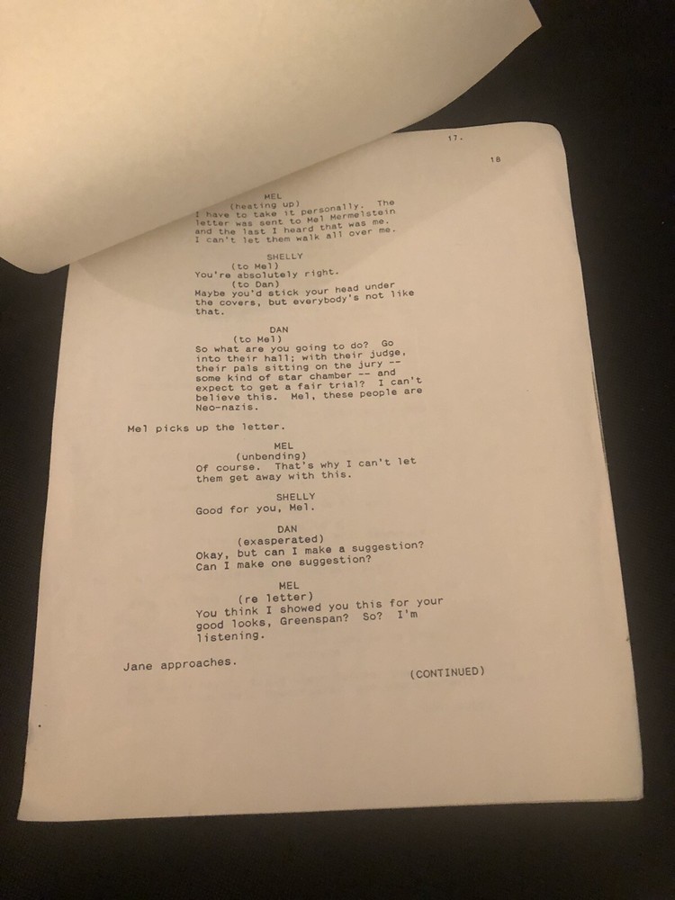 NEVER FORGET TELEPLAY by Ronald Rubin [Final Shooting Script]