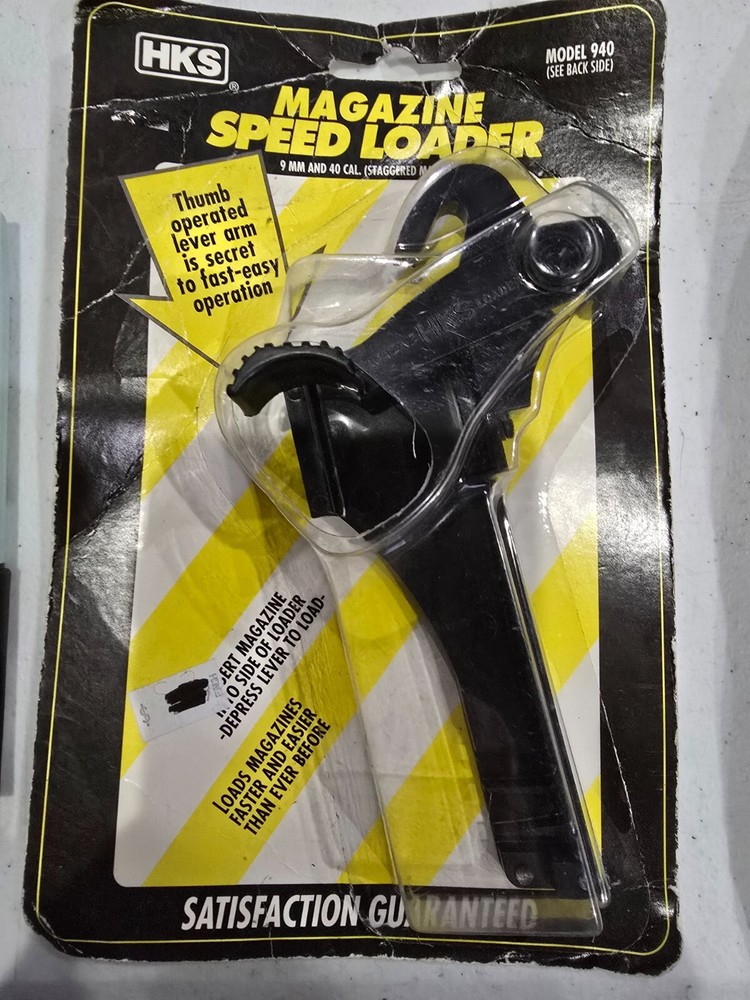 HKS Double Stack Magazine Speedloader Plastic With Black Finish - 940