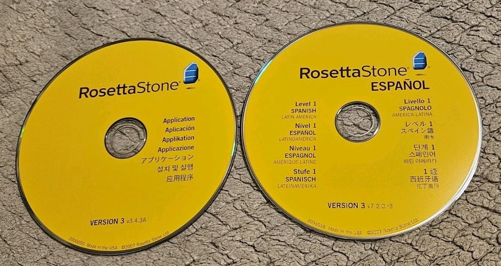 Rossetta Stone Spanish Level 1 CD Set Tested Plays