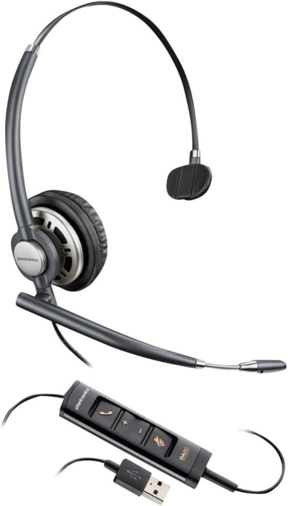 Poly EncorePro 715 USB-A Monoaural Headset  USB Type A  Wired On Ear   783N5AA
