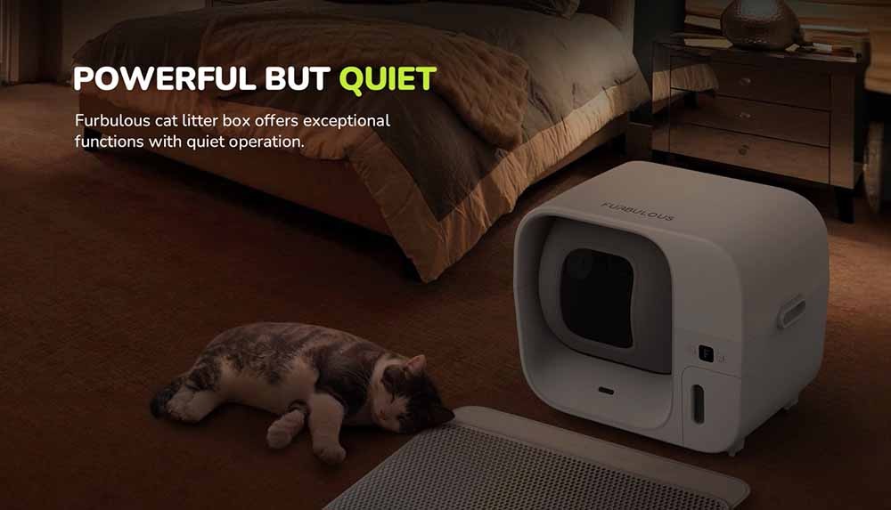 Furbulous Automatic Cat Litter Box Self Cleaning/Pack Refill System,APP Control