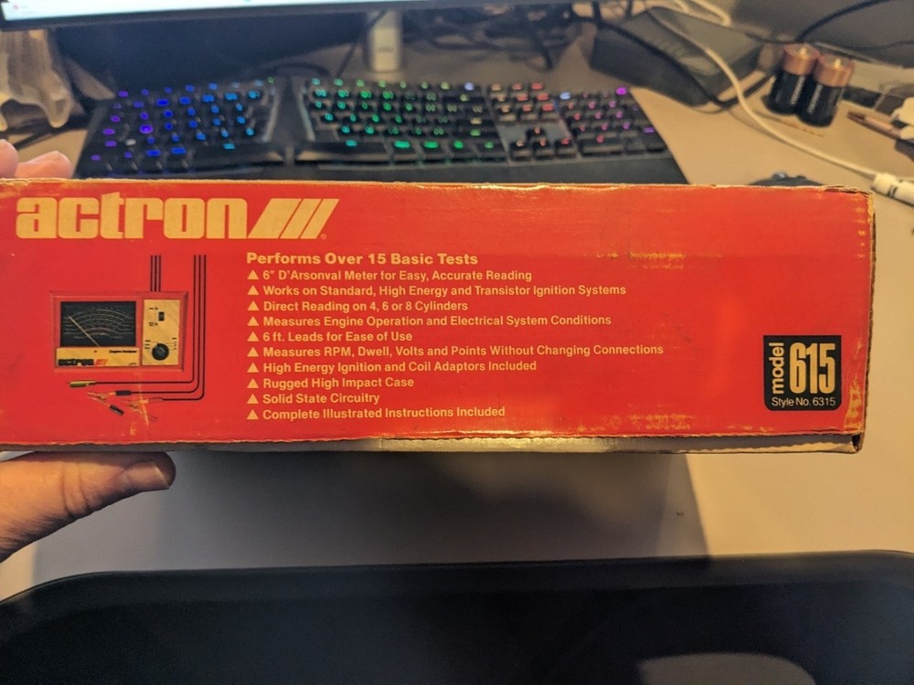 Actron Engine Analyzer Model 615 Style 6315 includes manual