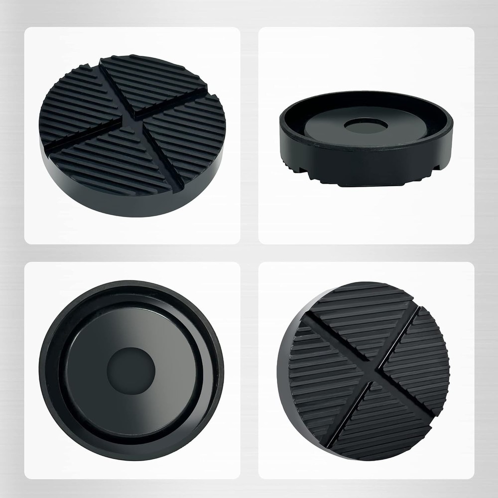 Slotted Design Jack Pad Adapter - Protect Vehicle Frame with Durable Rubber