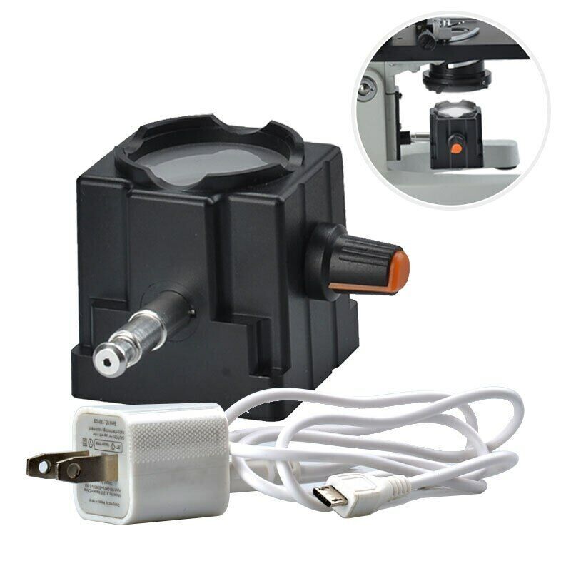 USB LED Light Rechargable Microscope Lighting Bottom Supplementary Lamp Source
