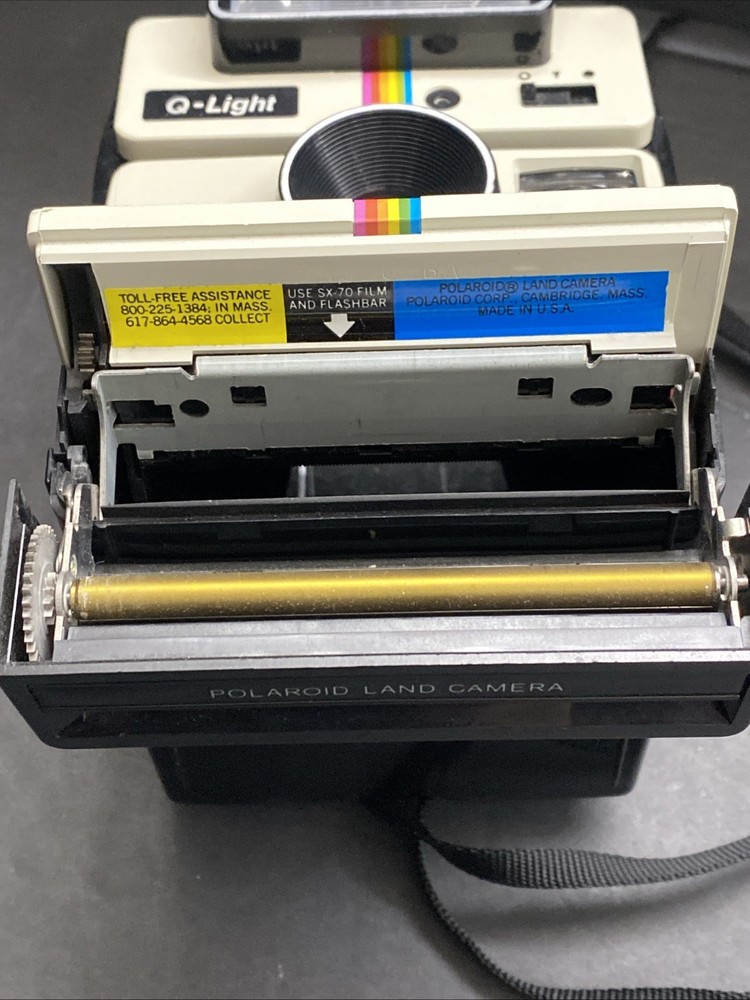 Vintage Polaroid One Step Land Camera Rainbow Stripe Untested