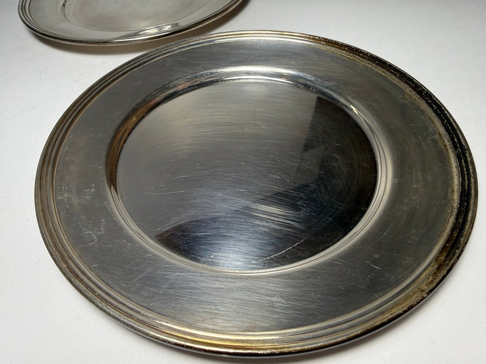 4 x FB Rogers Silver Co 6” Dessert Appetizer Plates 1025