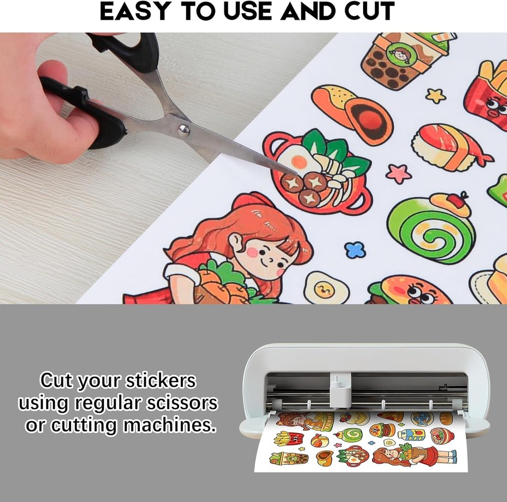 30 Sheets Clear Sticker Paper for Inkjet Printer Waterproof