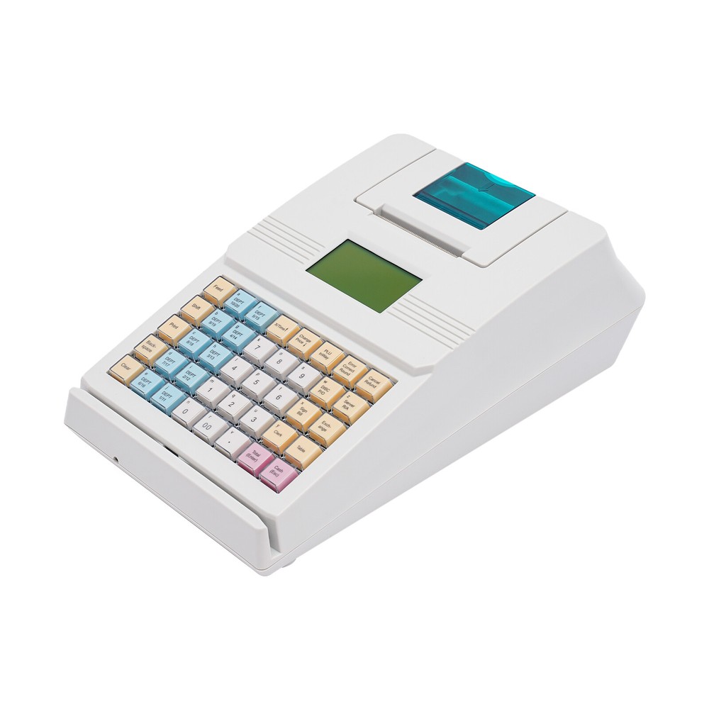 Compact Electronic Cash Register with 40 Keys and Versatile POS Features