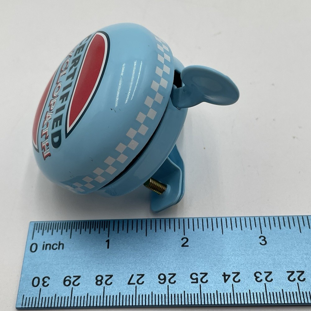 Bicycle Bell Ringer Certifed Cyclopath Thumb Funny Saying Blue