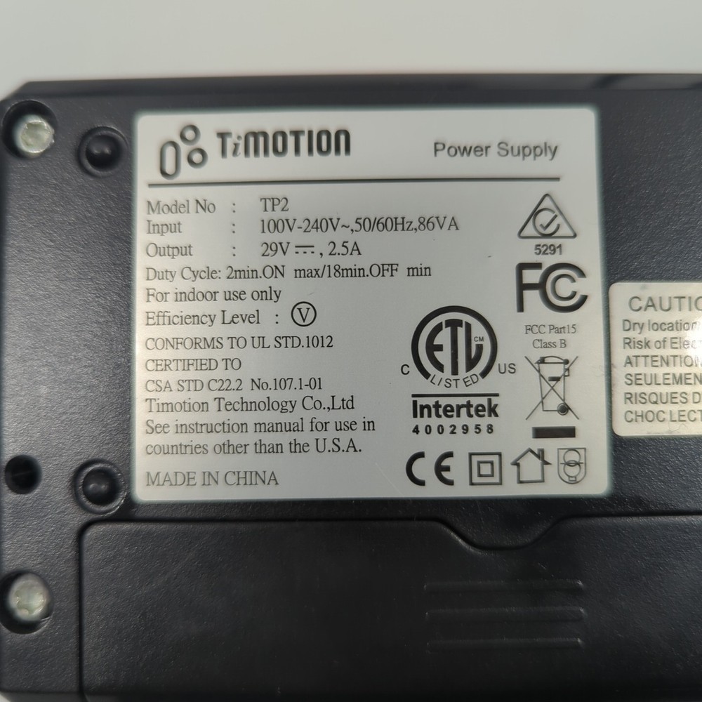 T Motion Timotion TP2 Series Class 2 Power Supply Model TP2