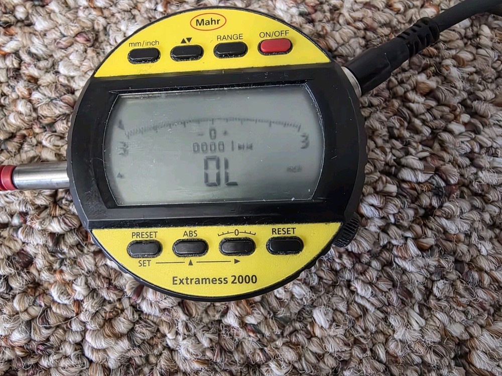 Mahr Inductive Dial Comparator Extramess 2000 Broken Charger READ