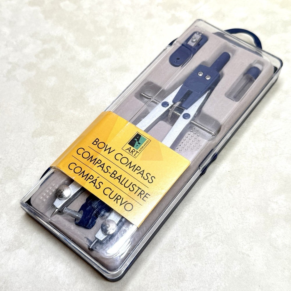 Bow Compass Set by Art Alternatives - New in Case, Drawing & Drafting