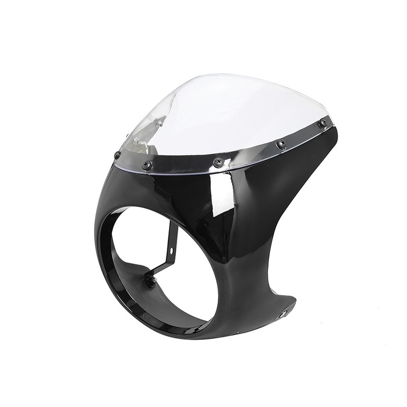 New Motorcycle Front Headlight Fairing Windshield Universal 7inch Windscreen