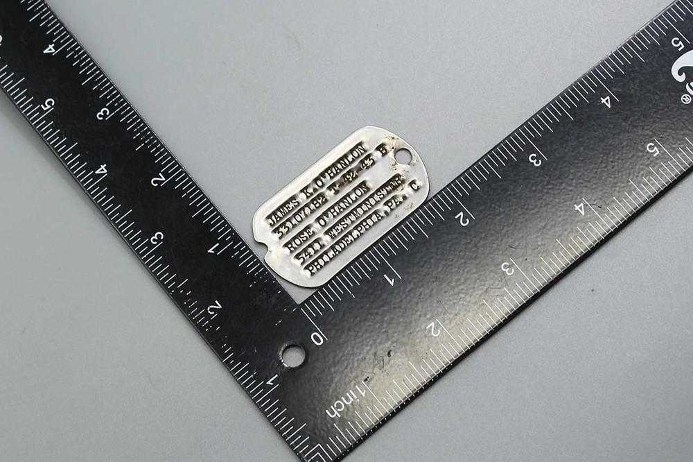 US WW2 NoK Dog Tag – T-42-43 Philadephia, PA . FLU4987