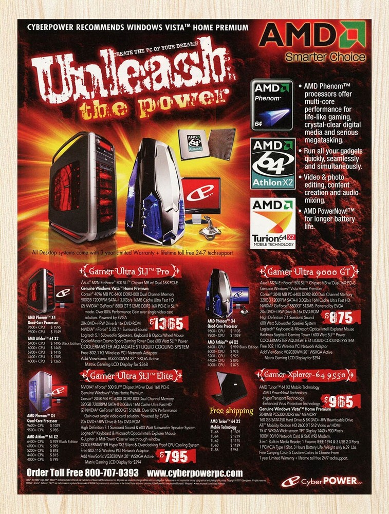 2007 CyberPower Infinity 9000 Original Advertisement v1