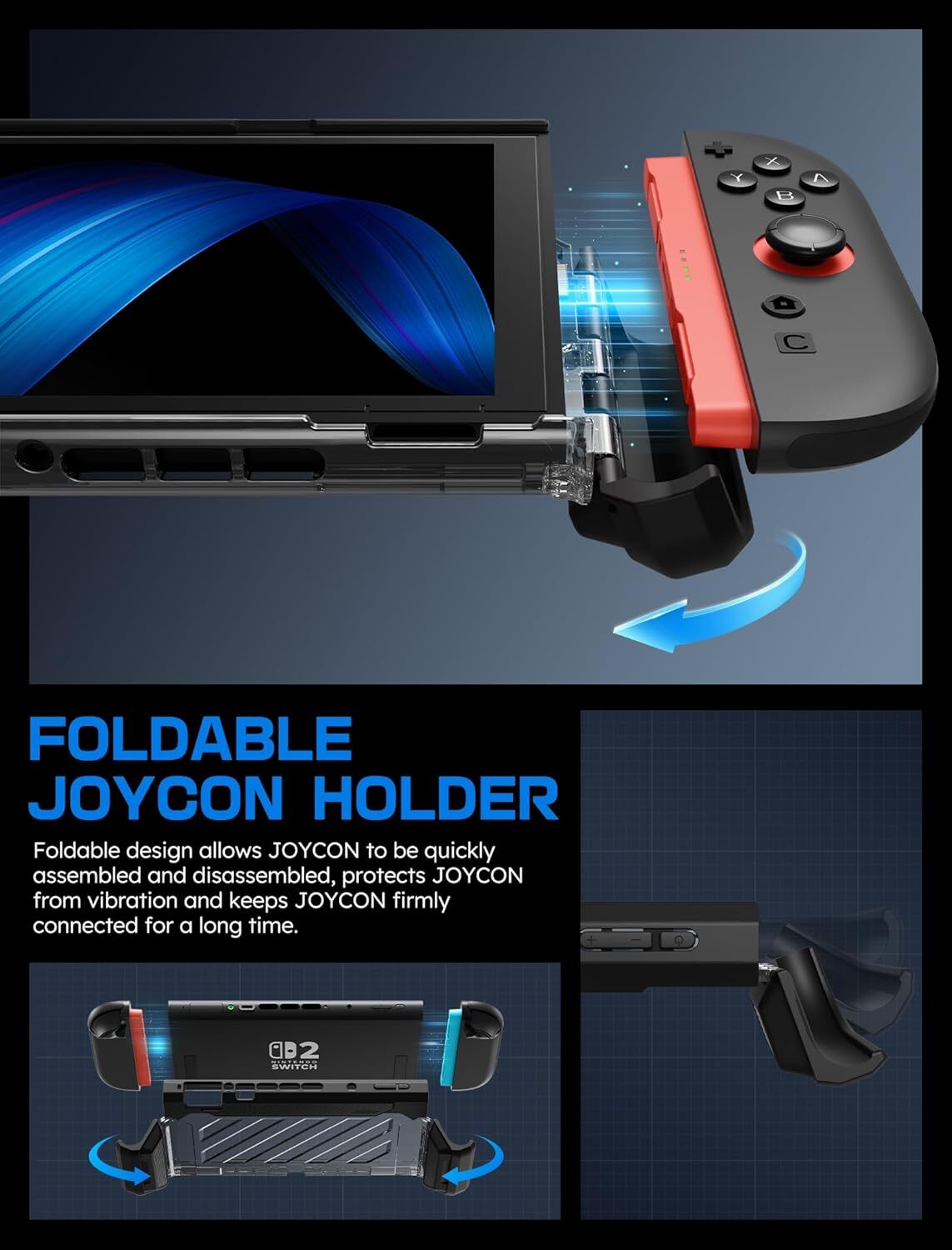 SUPCASE for Nintendo Switch 2 / Switch OLED Military Protection Dockable Case US