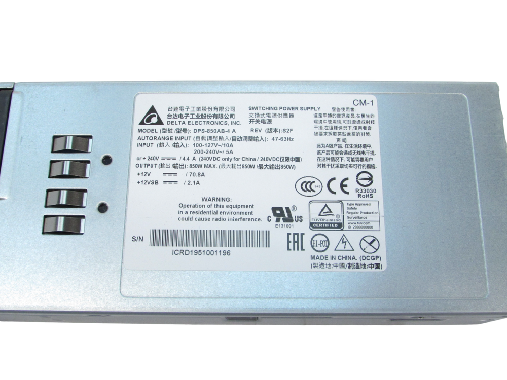 Delta DPS-850AB-4 S 850W PSU Server Power Supply