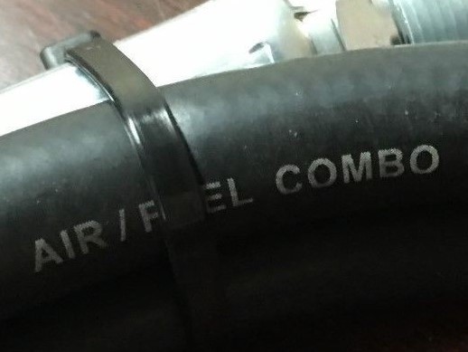 3/4" x 50 ft Bulk Multipurpose Air, Oil, Fuel, Hose 300 psi Black