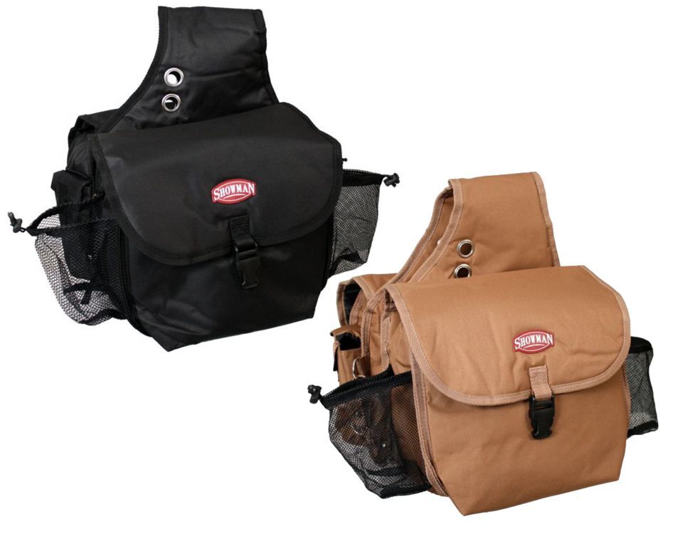 Showman Nylon Cordura Insulated Saddle Bag with Buckle Closure