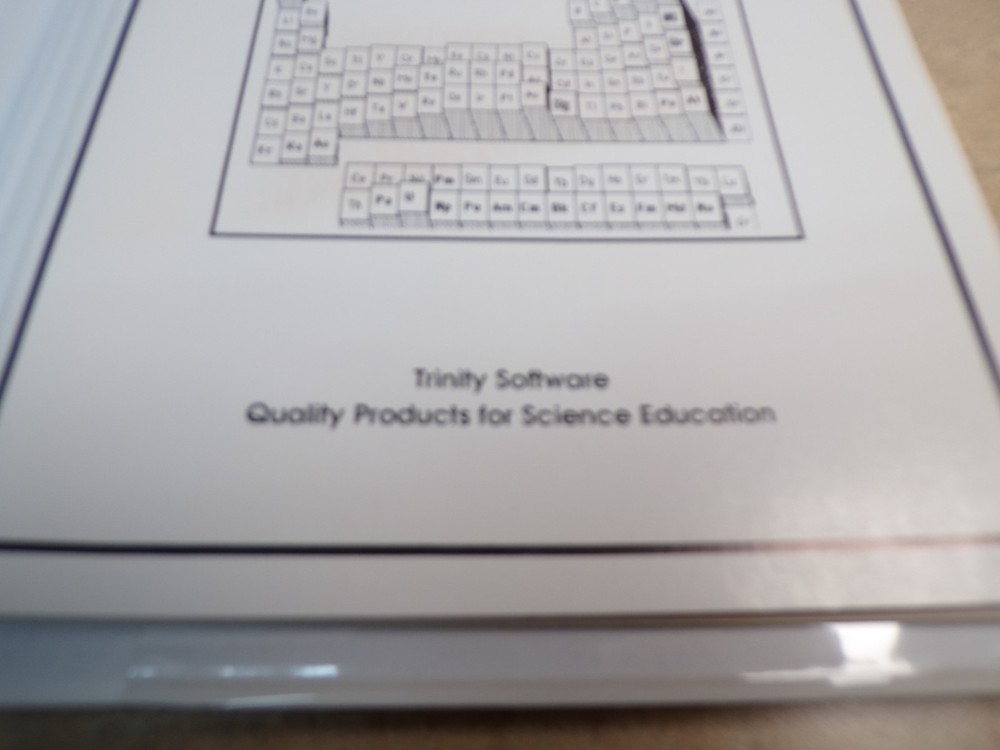 Vintage Periodic Table software Jon Clardy MacMendeleev from Trinity Software