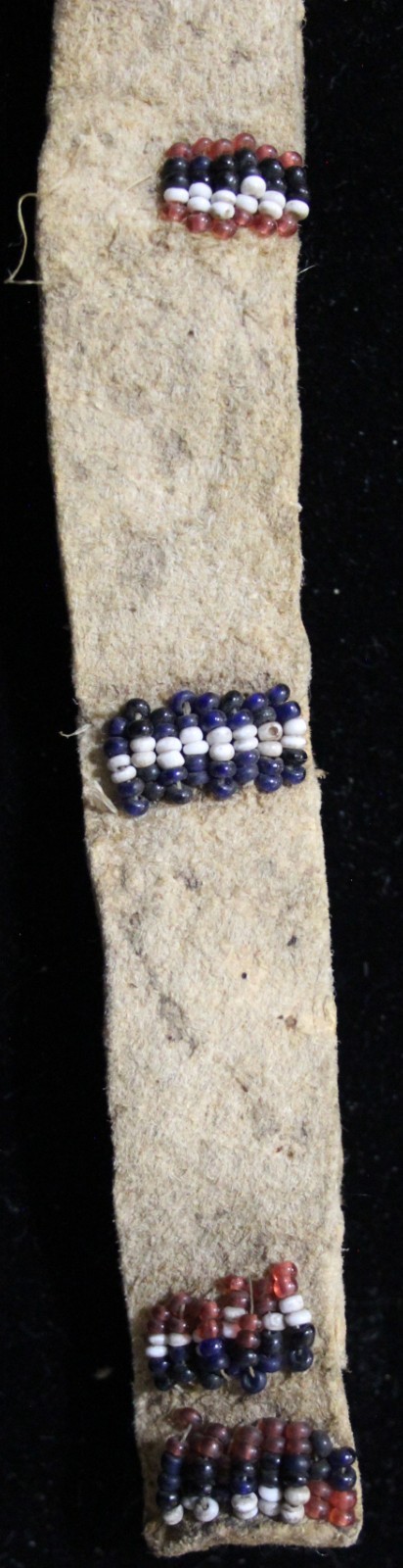 Vintage Beaded Apache Awl Case with Cones