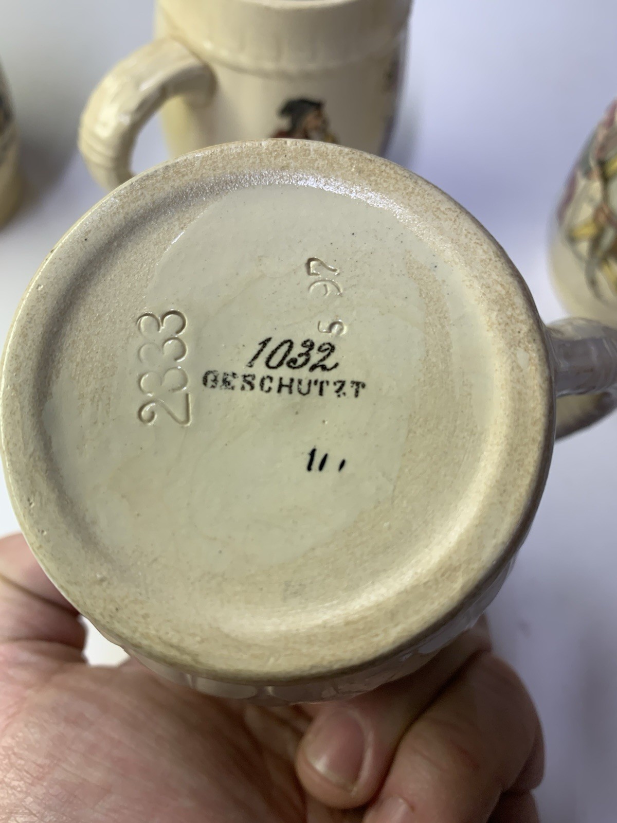 Antique Villeroy & Boch Mettlach Jug Mug Gnomes Read Description Geschutzt?