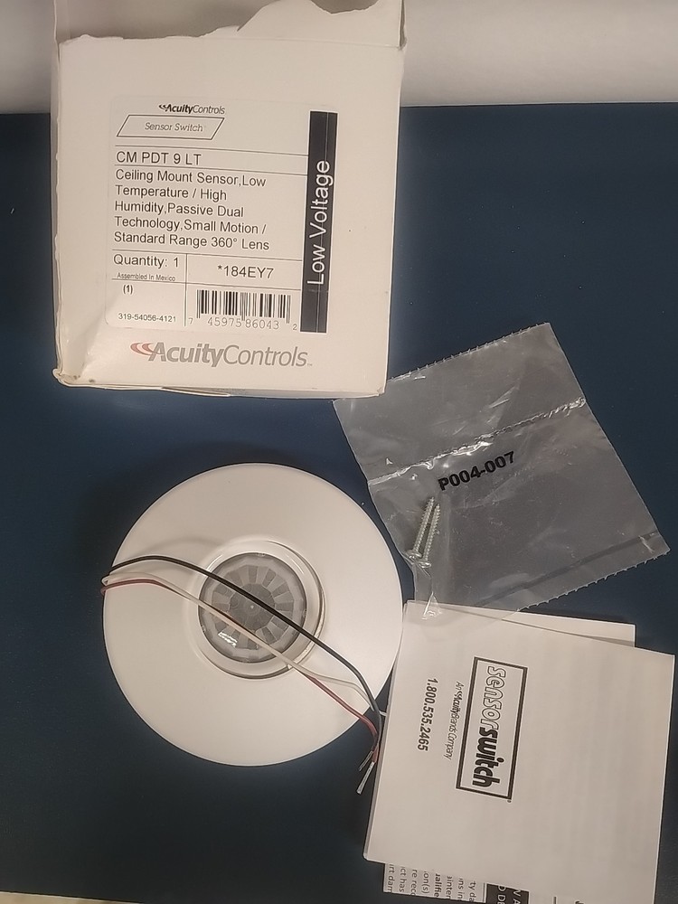 Acuity Controls CM PDT 9 LT Ceiling Mount Sensor Passive Dual Tech. 360 Lens.