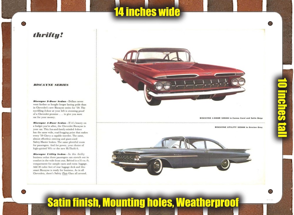 Metal Sign - 1959 Chevrolet (Sign Variant #09)