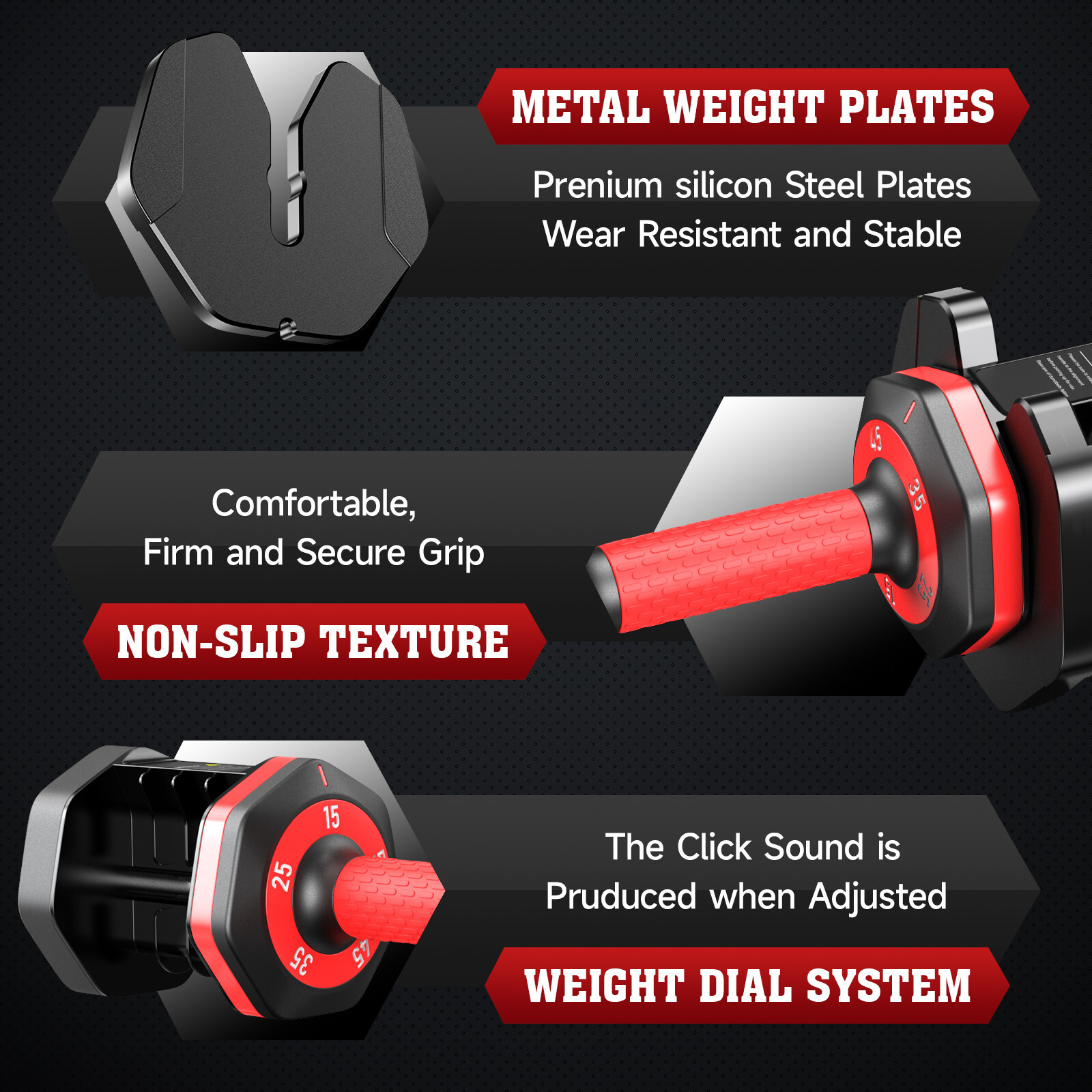 Adjust Dumbbell Set Adjustable Weight Dumbbell Set body Fitness Workout 25*2