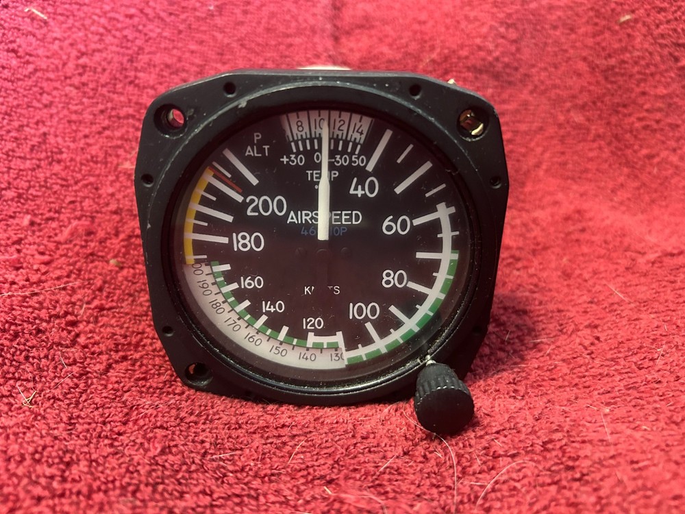 UNITED INSTRUMENTS TRUE AIRSPEED INDICATOR P/N 8125 CODE B.535
