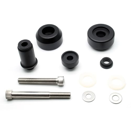Motorcycle Frame Sliders, Falling Crash Protector Guards No Cut Kits Black