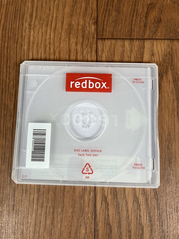1 Empty Redbox CD/DVD/Blu-ray Disc Case Hard Plastic