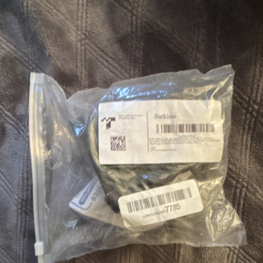 Barkless Soft Basket Dog Muzzle Black Plastic Nylon Adjustable