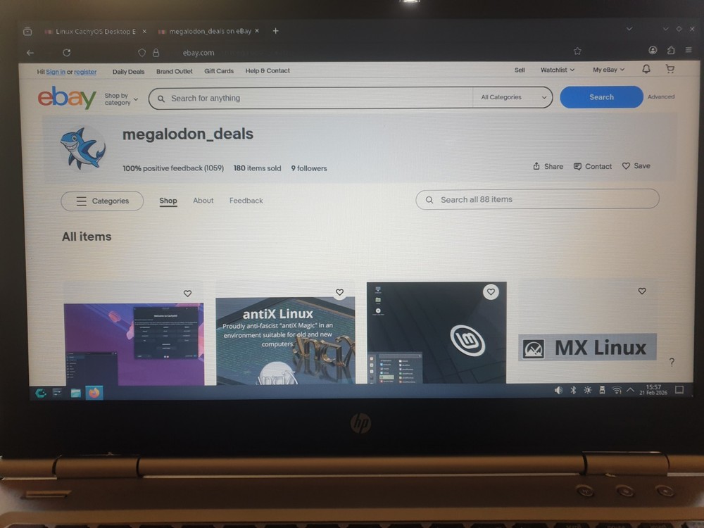 Linux CachyOS Desktop Edition 260124, Bootable Live and Install USB Flash Drive