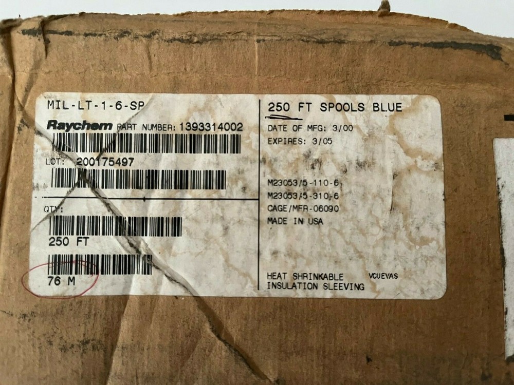 Insulation Sleave Electrical Raychem Heat shrink 76m