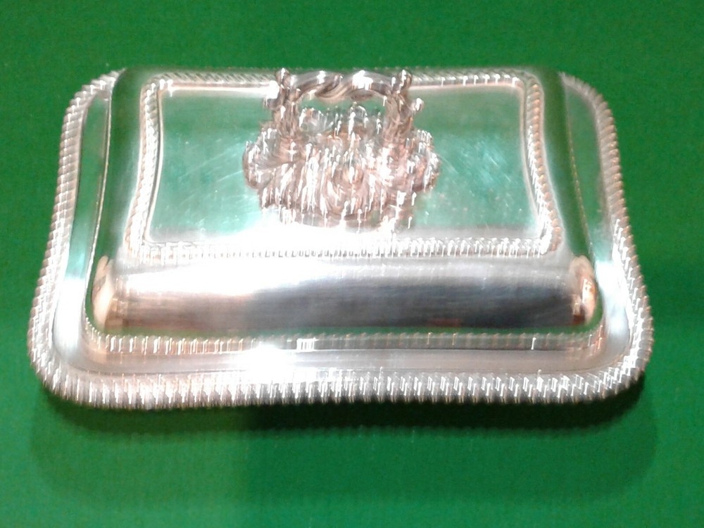 A Silver Plated Entree Dish.