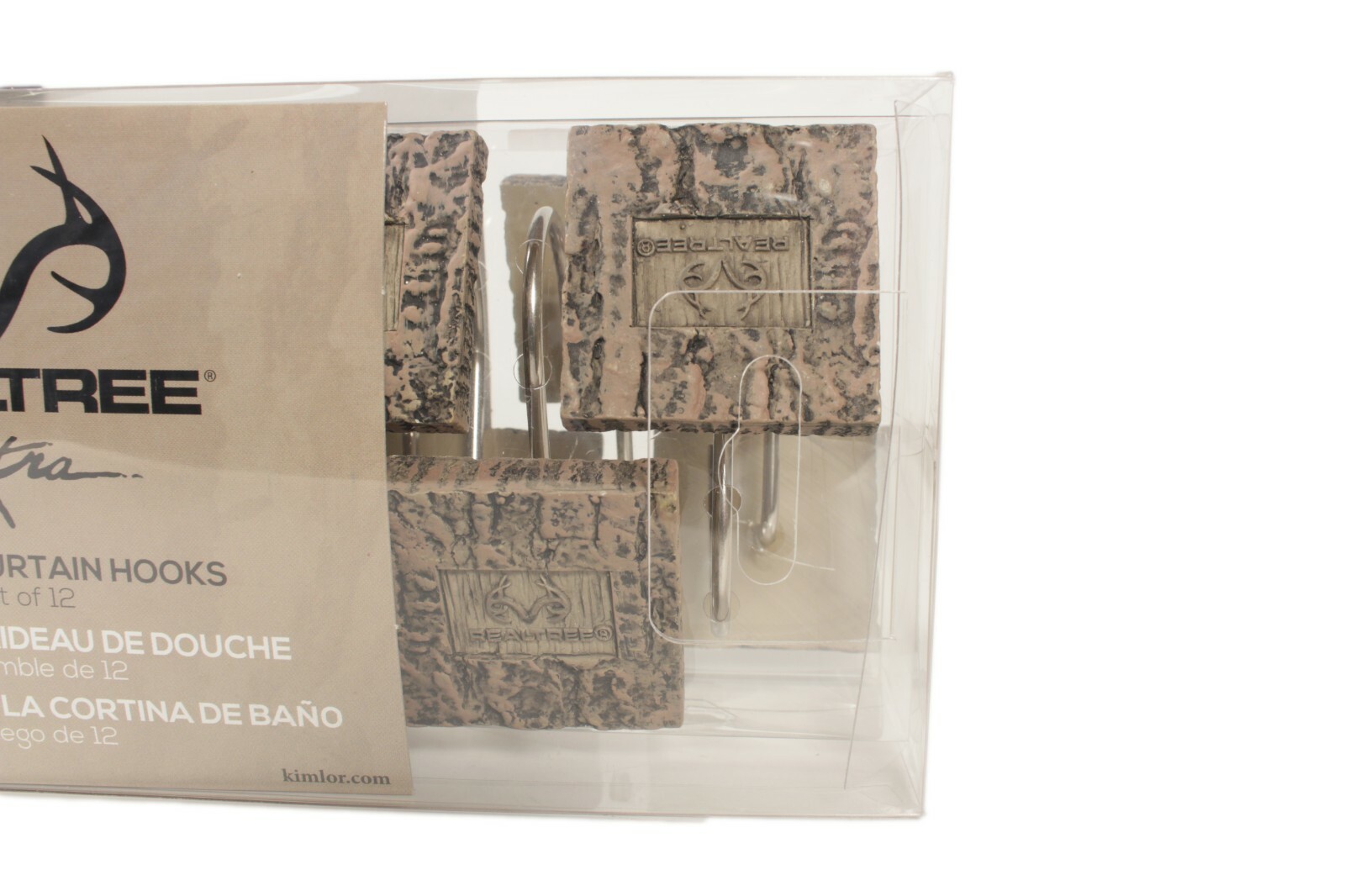 Realtree Shower Curtain Hooks Set of 12 Camo NEW