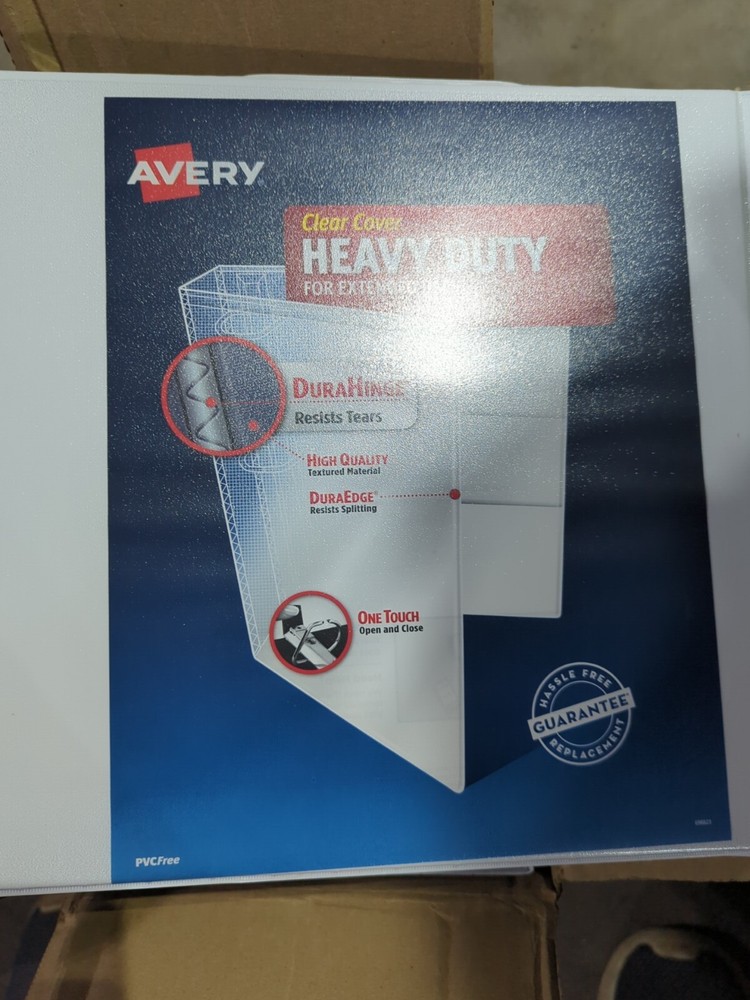 White 3" Binders - 4 per box