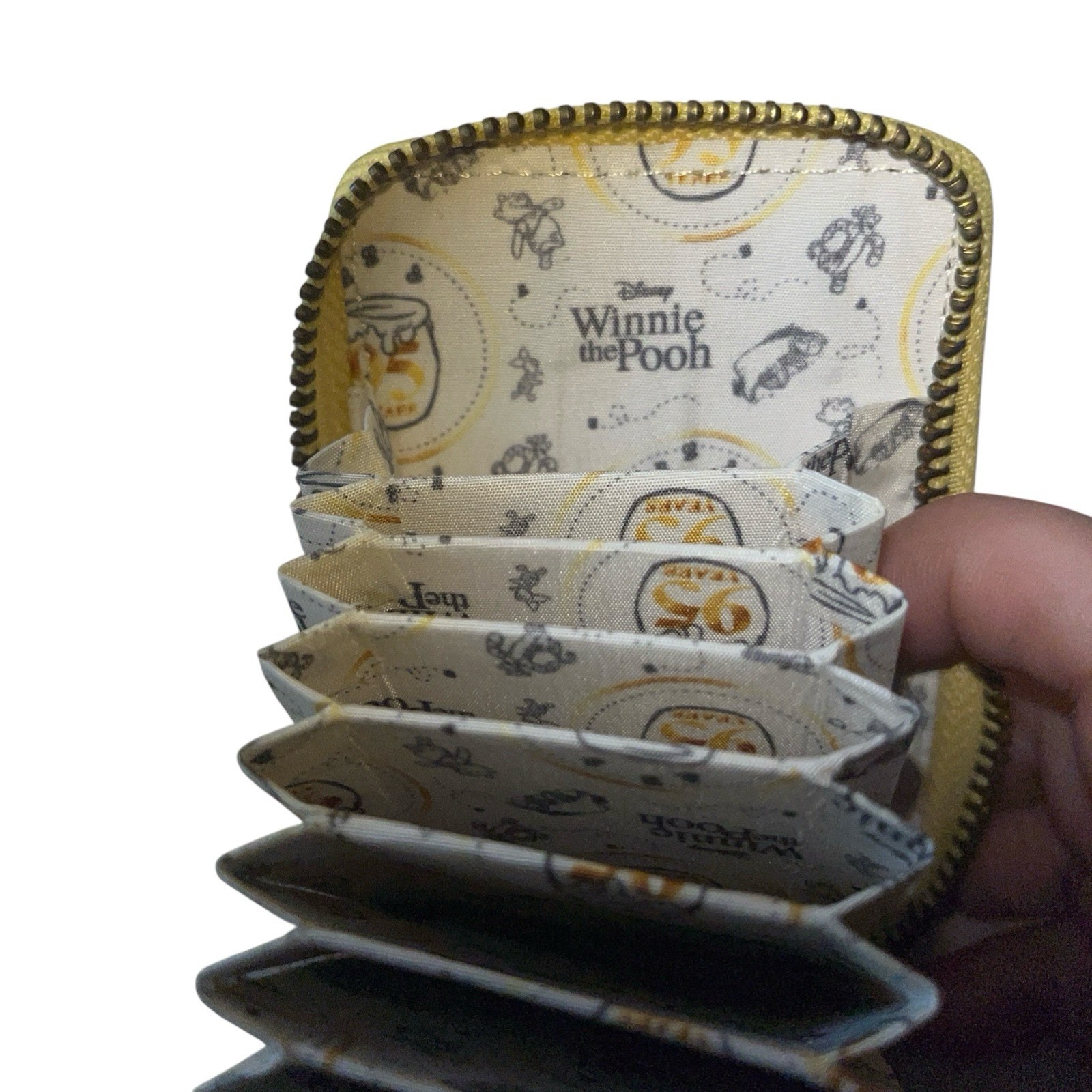 Loungefly Disney Winnie the Pooh Honey Accordion Card Holder Wallet NWT