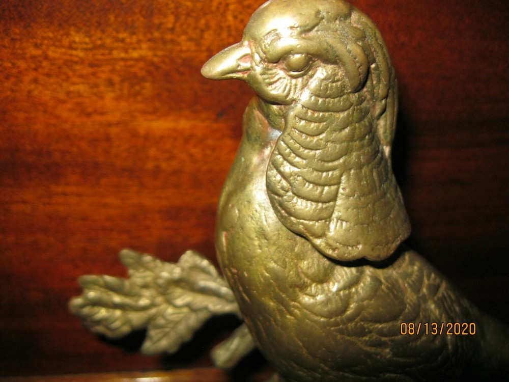 BRONZE PHEASANT STATUE