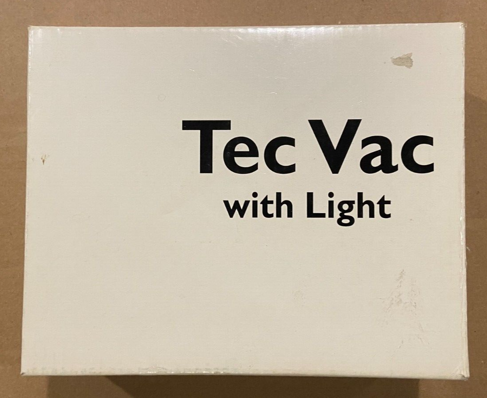 Tec Vac Computer Vacuum Cleaner Cordless W/ Attachments Light