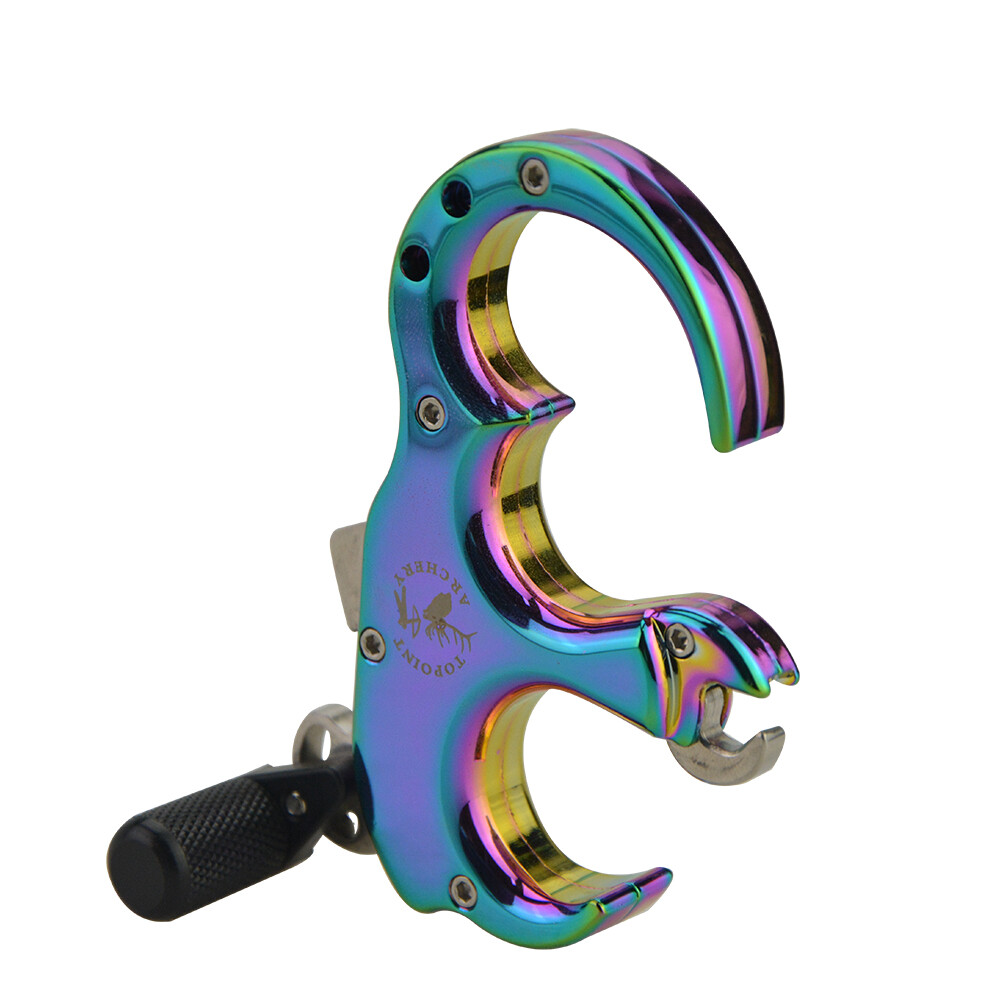 TP420 Compound Bow Release Aids 3 4 Finger Thumb Trigger Adjustable Archery Grip