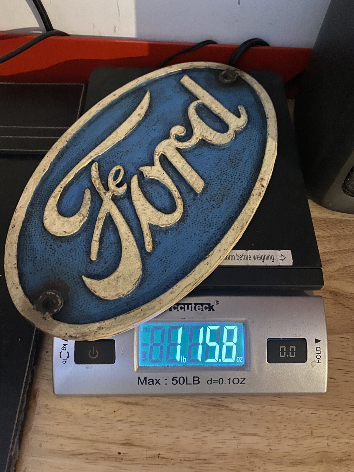 Henry Ford Motor Plaque Sign Patina Hotrod Mustang Auto Truck SOLID CAST IRON