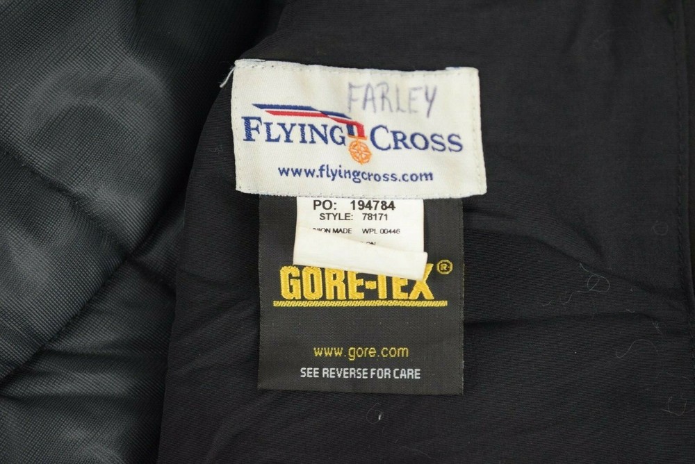 Flying Cross Jacket Police Black Jacket Coat Size Medium Short