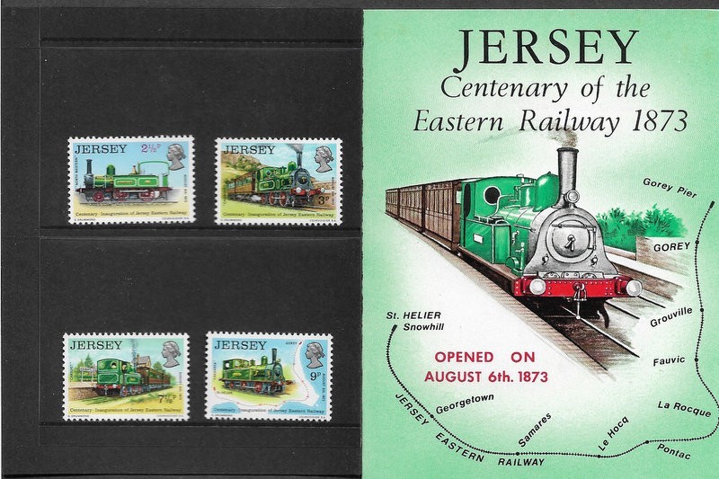 Trains Jersey Easter Railway presentation pack 1973