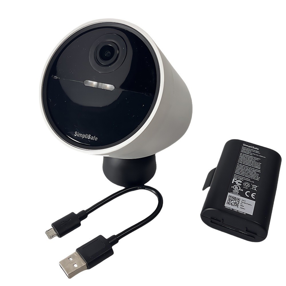 SimpliSafe Wireless Outdoor Security Camera 1080P Guard Motion CMOB1 White