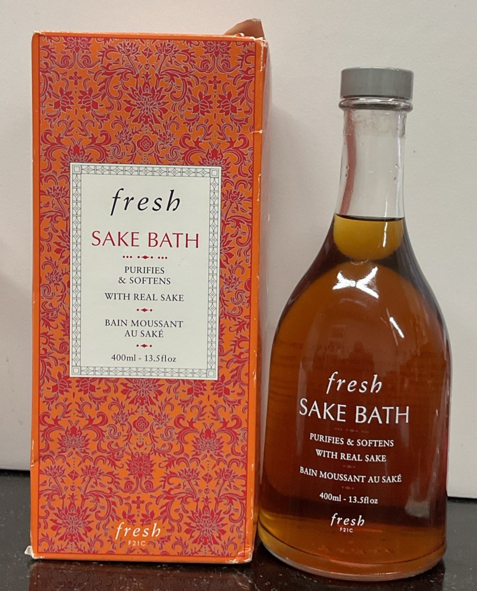 Fresh Sake Bath - Purifies & Softens Soothing Soak - 13.5 oz As Pictured
