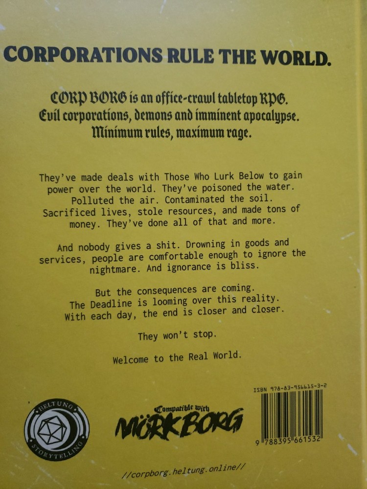 MORK BORG RPG: Corp Borg (Hardcover)