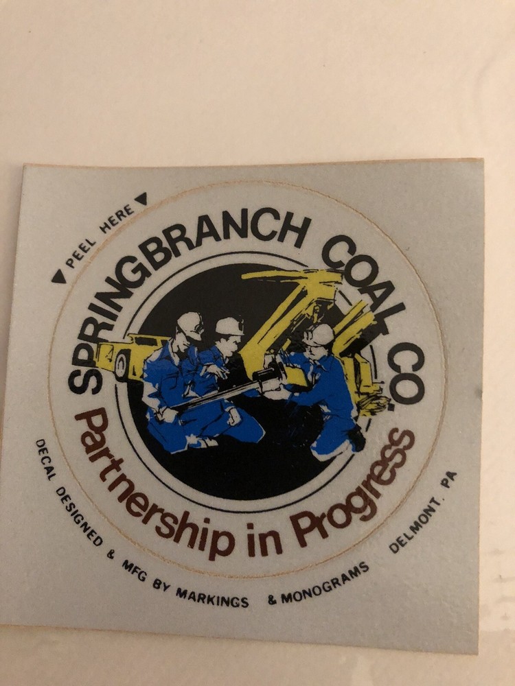 coal mining stickers nice older coal company